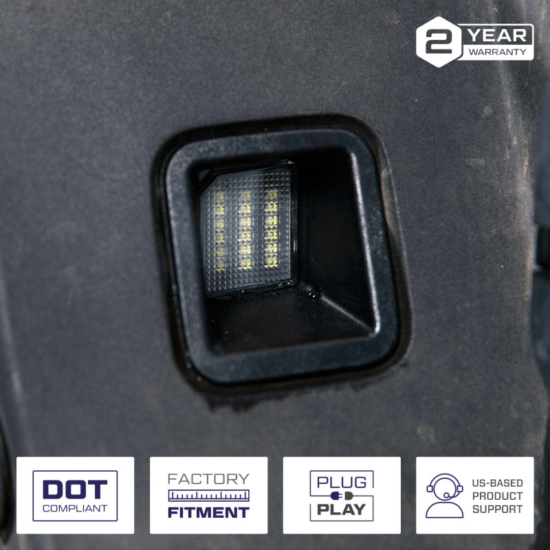 Ford F-250 License Plate Lights - FORM Lighting - Cool White - 2017
